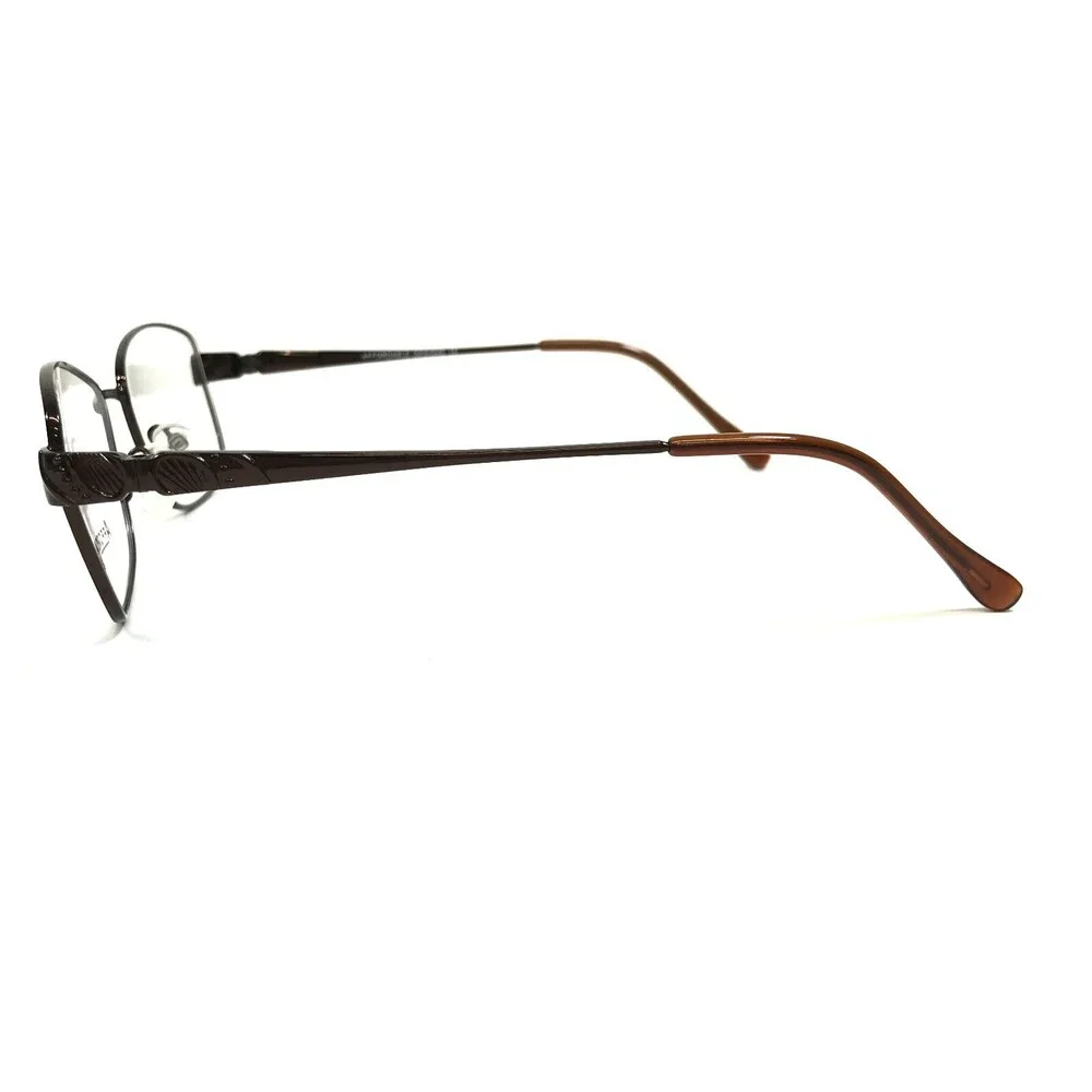 Affordable Design Eyeglasses Frames CYD BROWN Cat Eye Wire Rim 56-17-140